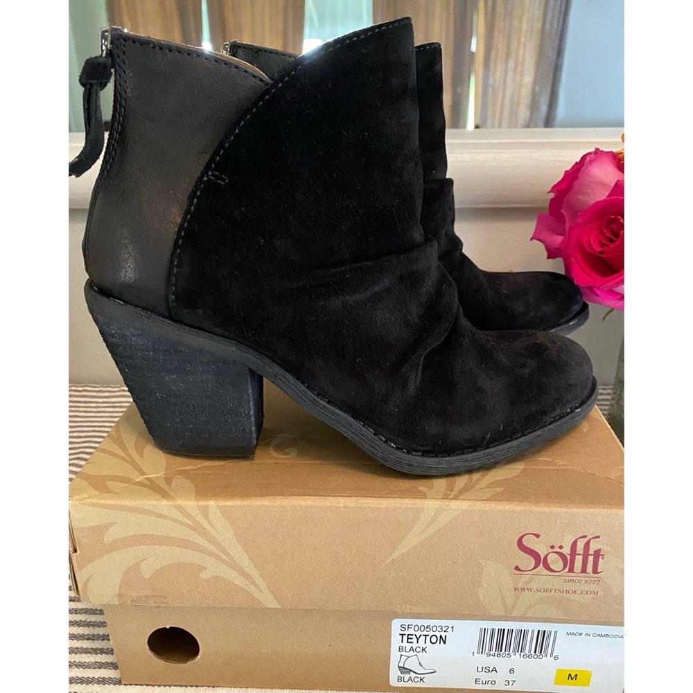 Sofft * Teyton * Black Bootie Sz 6 Nib - image 2